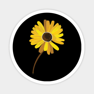 Flora Vignette: Yellow(Golden) Daisy Magnet